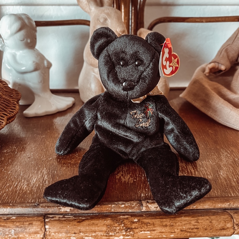 The End the bear Ty beanie babies